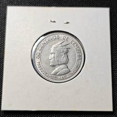 KK钱币收藏小铺  第417期 2月预留时间 周末发货 1973洪都拉斯50分 纪念币