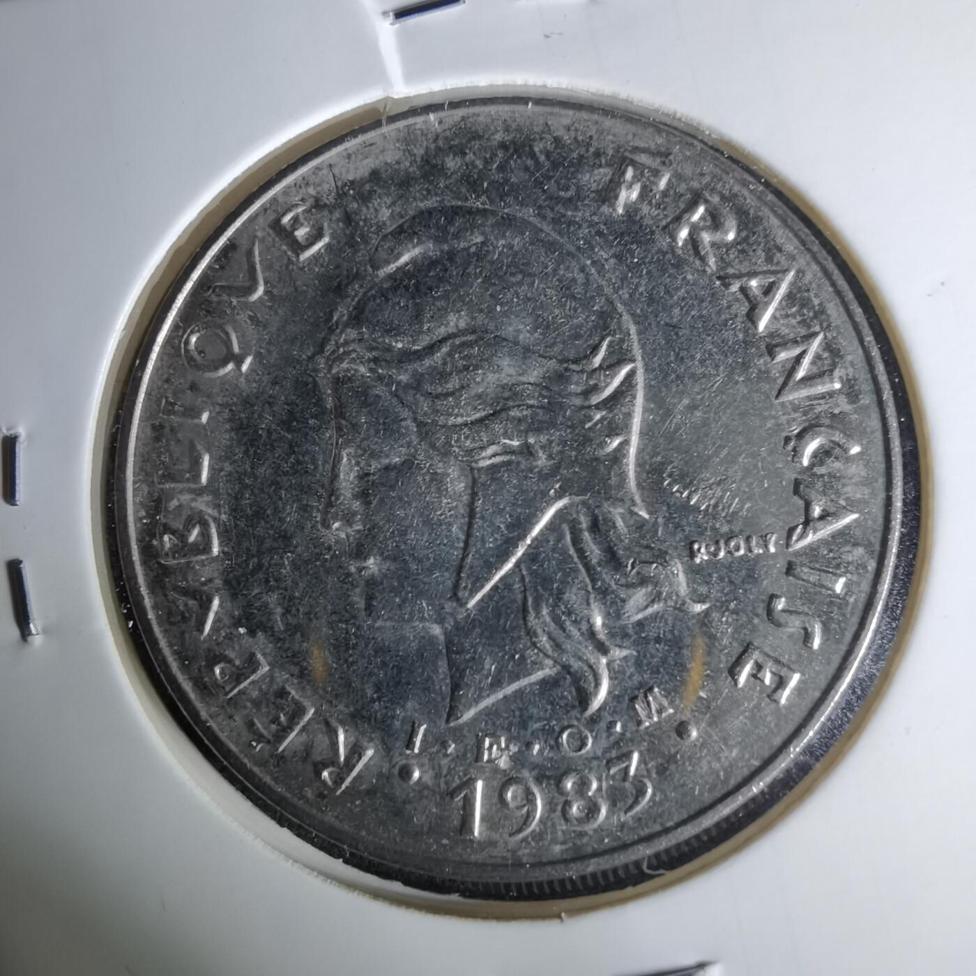 沼泽如烟--第1041场 法属新喀里多尼亚1983年50法郎