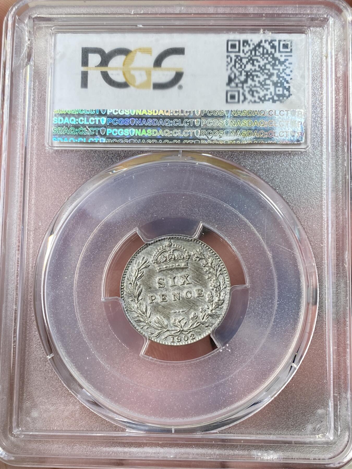 万国钱币拍卖第064期 PCGS PR63~64 1902年英国爱德华七世精制9枚套币 全套PCGS评级高分品相无忧 主币克朗64尤为难得 原味天鹅绒彩 越来越少的爱七银币套资源  一步到位的收藏级品质