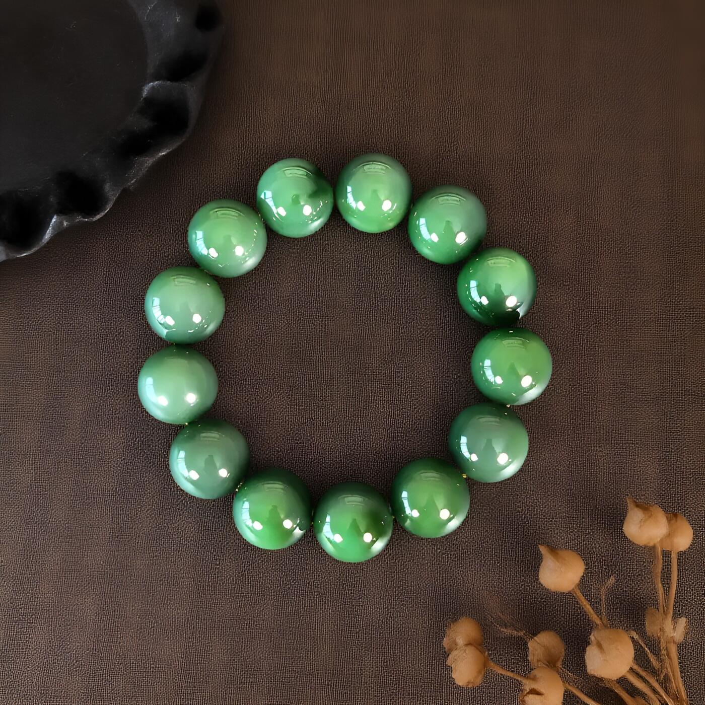 碧月说宝 君子怀瑾·当代和田玉清风专场（七） 碧玉手串