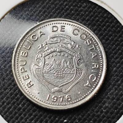KK钱币收藏小铺  第415期 2月预留时间 周末发货 1976哥斯达黎加10分 