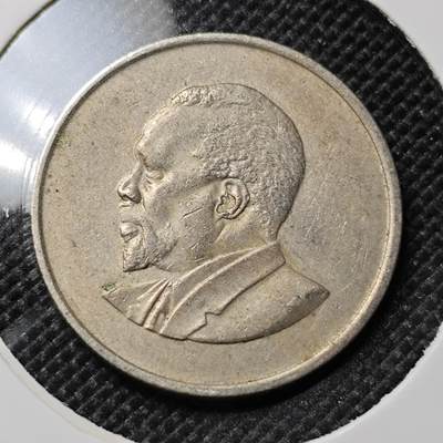 KK钱币收藏小铺  第417期 2月预留时间 周末发货 1968肯尼亚50分 早期头像无字版