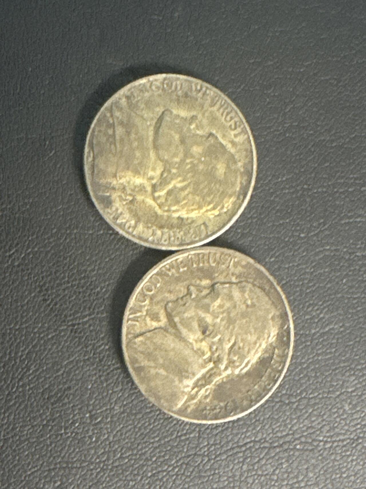 ❤️【币观天下】❤️ 第347期钱币拍卖场- 2026.4.3周五晚上6点半场 长期征集拍品  美国44,45年含银5分2枚一组