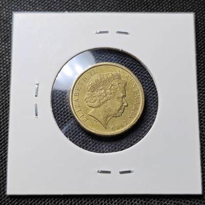 KK钱币收藏小铺  第417期 2月预留时间 周末发货  1999澳大利亚土著人2元