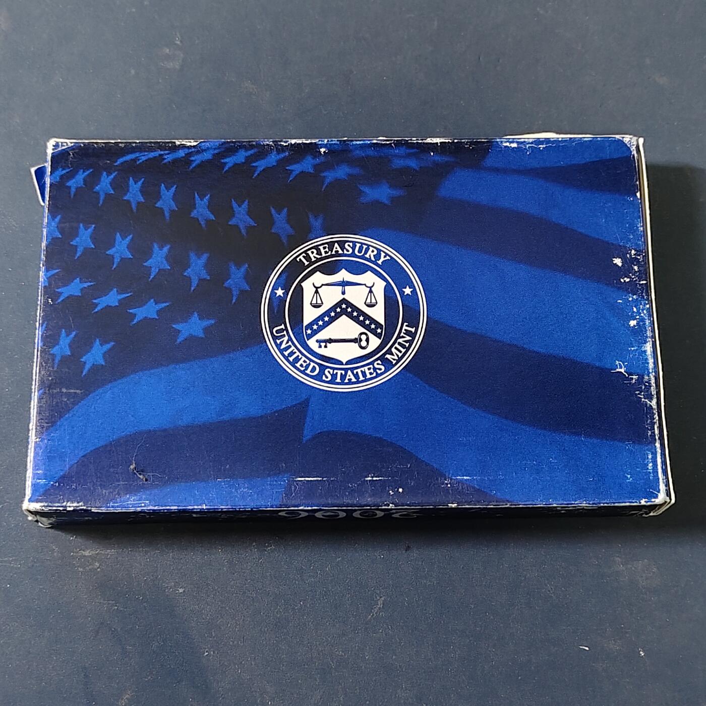 【全场包邮】纯粹捡漏拍517场 美国2006年官方封装精制套币（流通币一盒+州币一盒）-盒证全