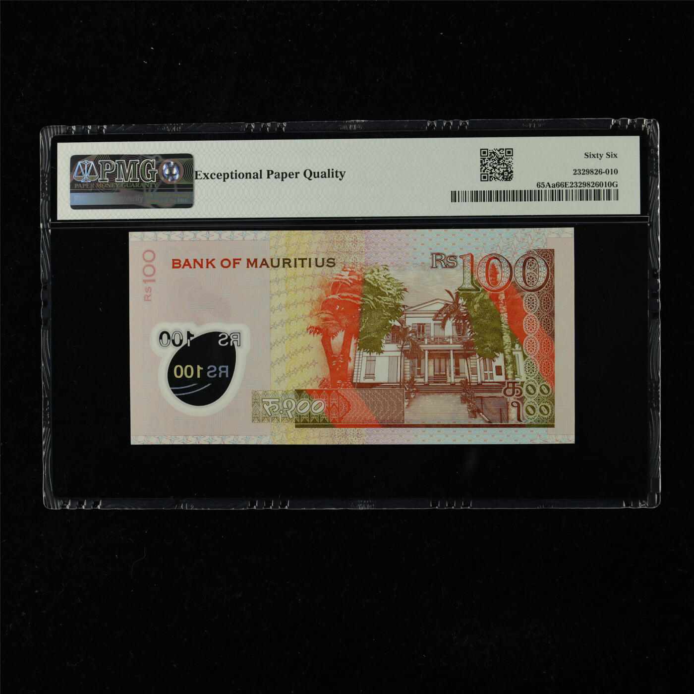 【亘邦集藏】第225期拍卖 2024年 毛里求斯100卢比 PMG 66EPQ LA645810