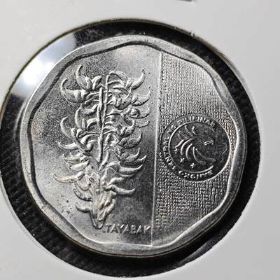 KK钱币收藏小铺  第415期 2月预留时间 周末发货 2020菲律宾5比索 少见纲目品种 波浪形边 好品