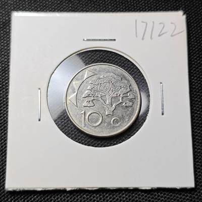 KK钱币收藏小铺  第417期 2月预留时间 周末发货 2009纳米比亚10分 