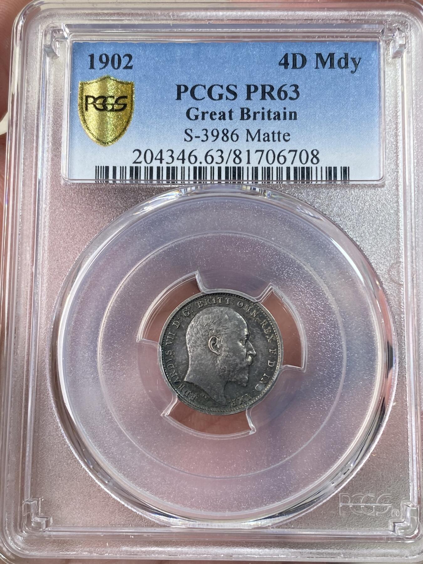 万国钱币拍卖第064期 PCGS PR63~64 1902年英国爱德华七世精制9枚套币 全套PCGS评级高分品相无忧 主币克朗64尤为难得 原味天鹅绒彩 越来越少的爱七银币套资源  一步到位的收藏级品质