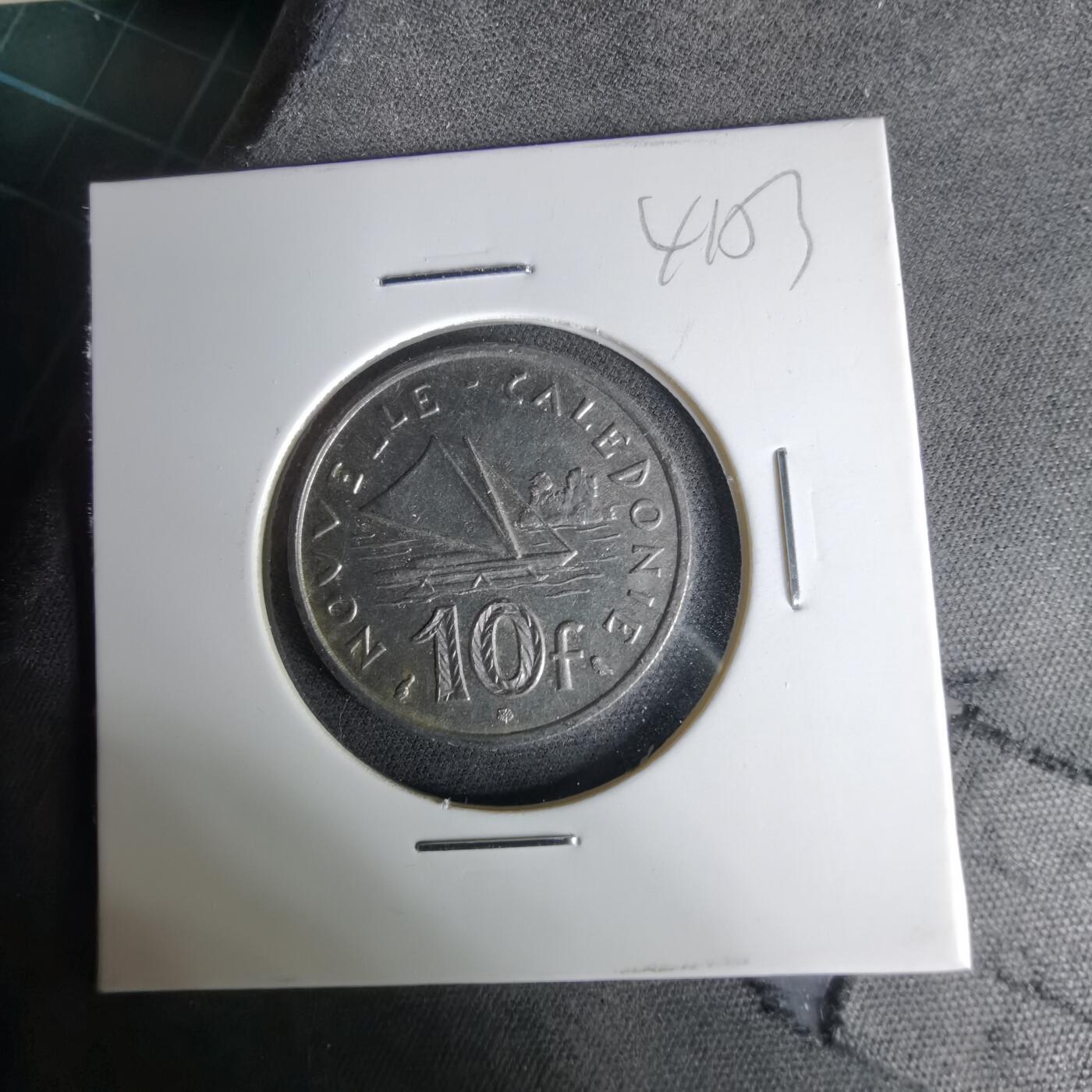 沼泽如烟--第1041场 法属新喀里多尼亚1967年10法郎