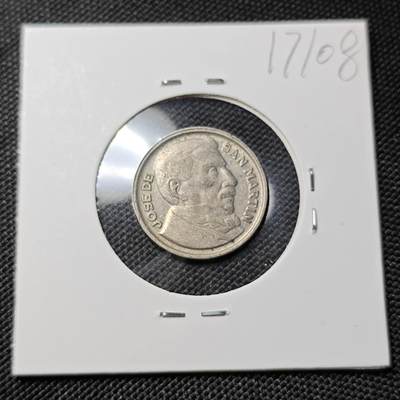 KK钱币收藏小铺  第417期 2月预留时间 周末发货 阿根廷10分 纪念币