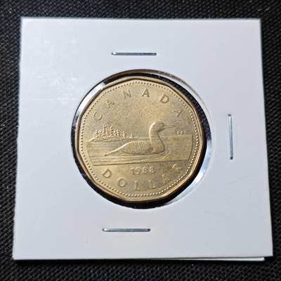 KK钱币收藏小铺  第415期 2月预留时间 周末发货 1988加拿大1元 