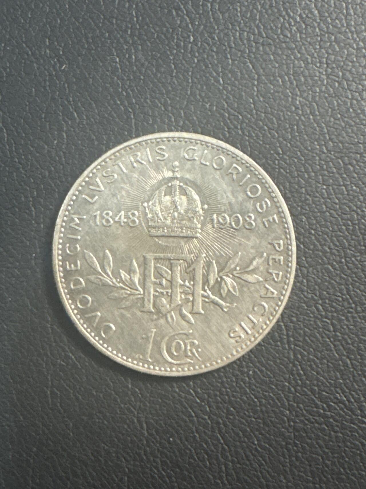 ❤️【币观天下】❤️ 第347期钱币拍卖场- 2026.4.3周五晚上6点半场 长期征集拍品  奥匈帝国1908年1克朗银币