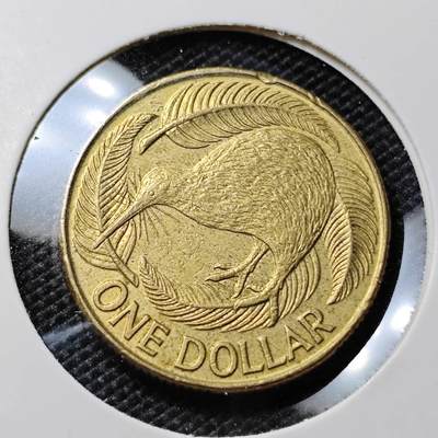 KK钱币收藏小铺  第417期 2月预留时间 周末发货 1990新西兰1元 