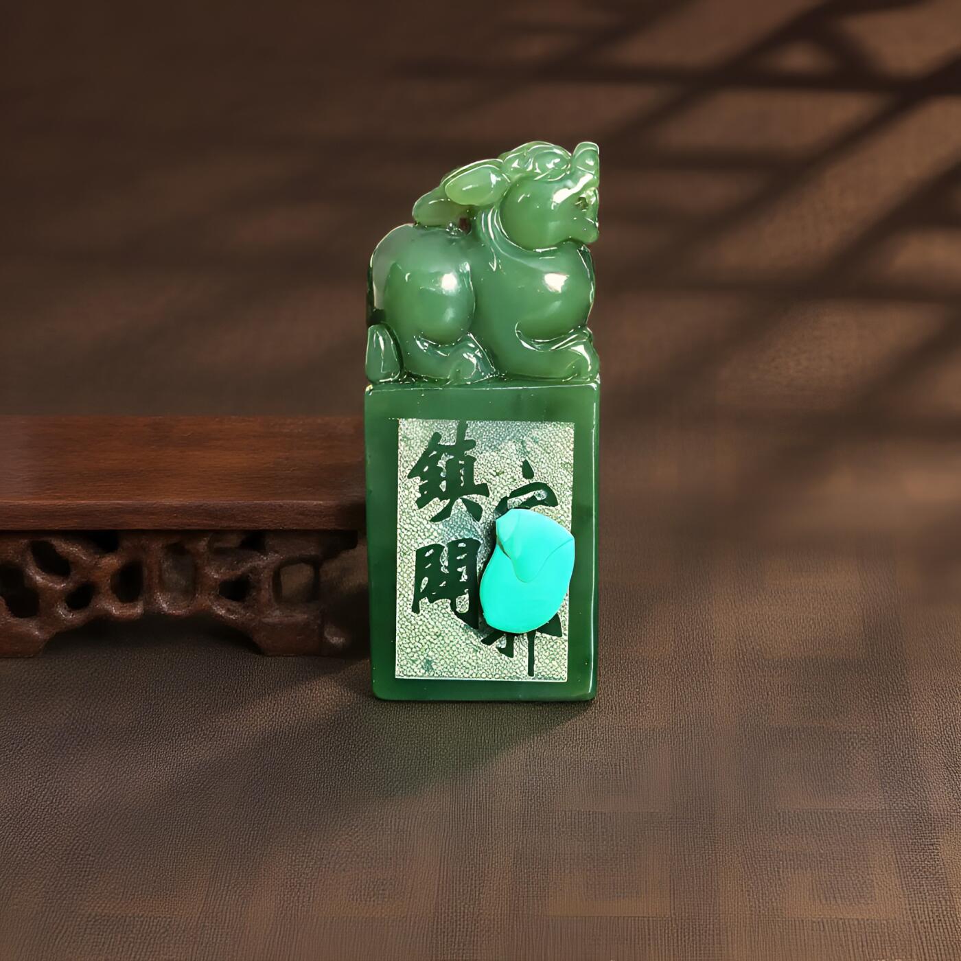 碧月说宝 君子怀瑾·当代和田玉清风专场（七） 碧玉貔貅章