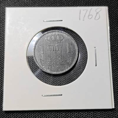 KK钱币收藏小铺  第417期 2月预留时间 周末发货 1945比利时1法郎 