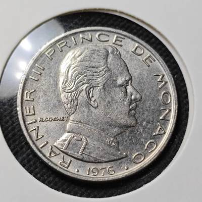 KK钱币收藏小铺  第415期 2月预留时间 周末发货 1976摩洛哥1法郎 