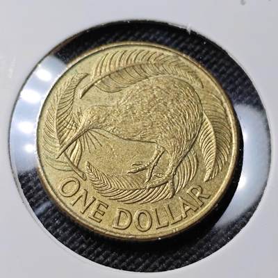 KK钱币收藏小铺  第417期 2月预留时间 周末发货 1991新西兰1元 