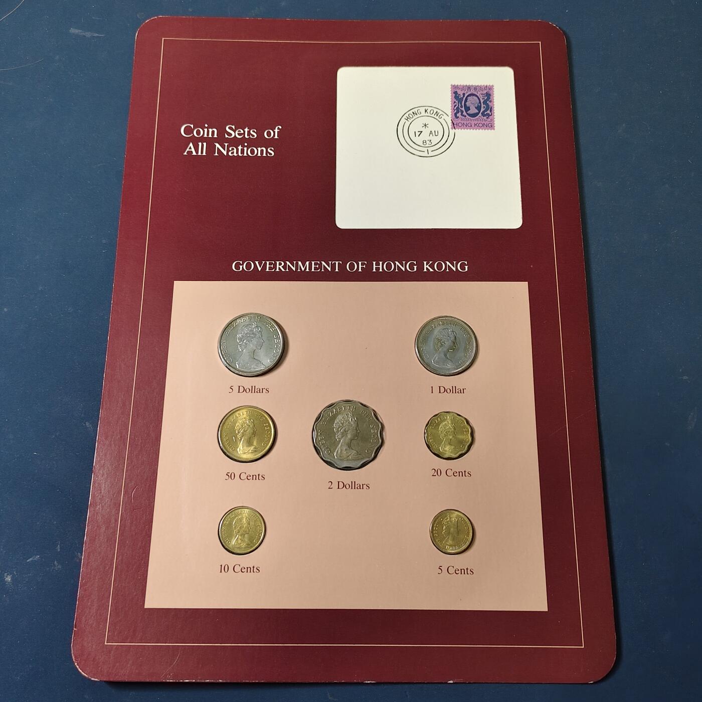 【全场包邮】纯粹捡漏拍517场 【富兰克林·世界各国硬币系列邮币卡】香港特别行政区