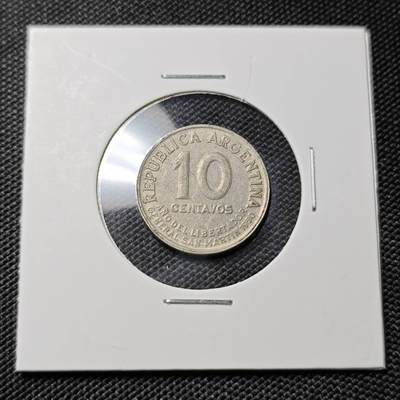 KK钱币收藏小铺  第417期 2月预留时间 周末发货 阿根廷10分 纪念币