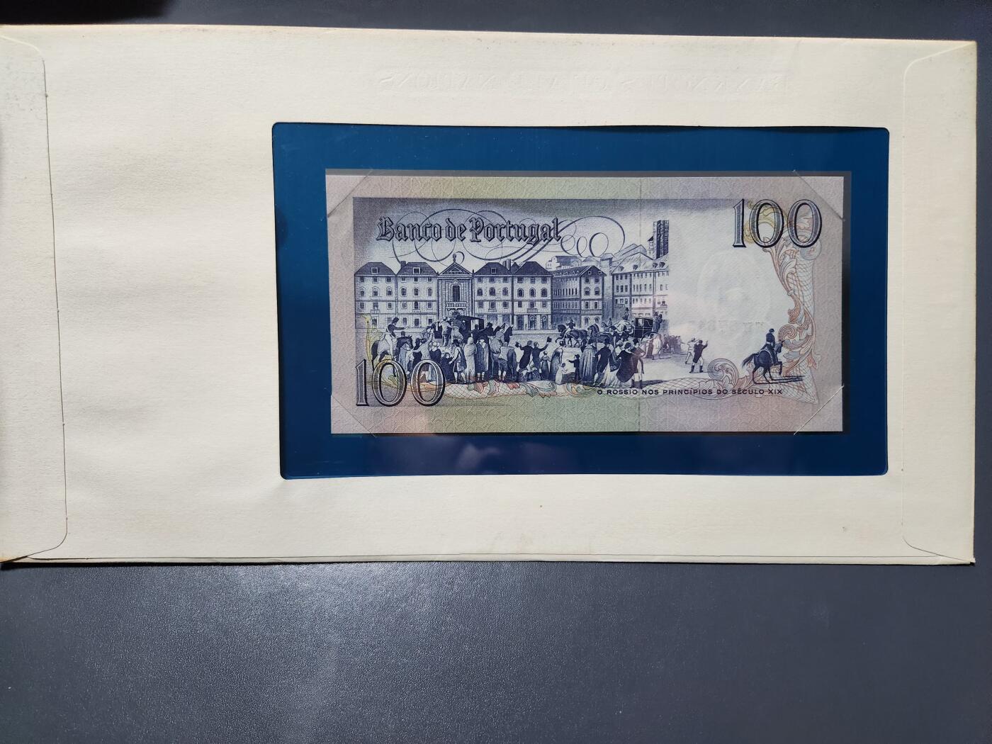 4月1号晚上8点 中外纸币自动截拍第50场 葡萄牙100富兰克林邮币封 新品