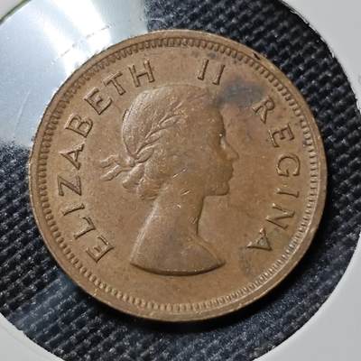 KK钱币收藏小铺  第417期 2月预留时间 周末发货 1955英属南非1/4便士 