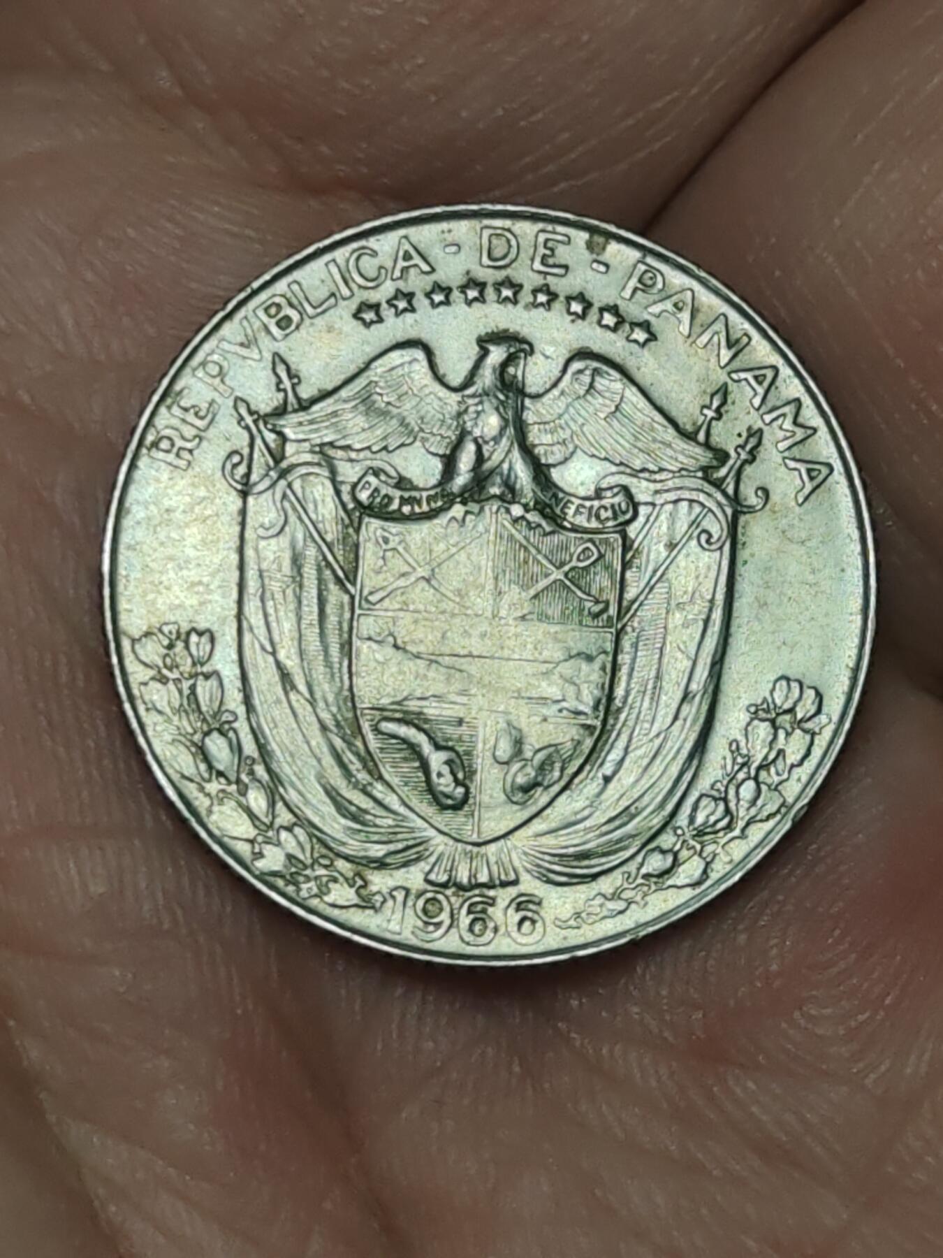 2026年第三十九场(总第二百零八场）外国好品散币场(免佣金) 巴拿马🇵🇦1966年1/4巴波亚(1961–1993年第三版首发年)