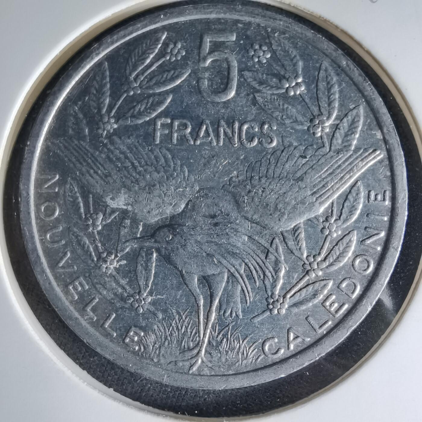 沼泽如烟--第1041场 法属新喀里多尼亚1991年5法郎