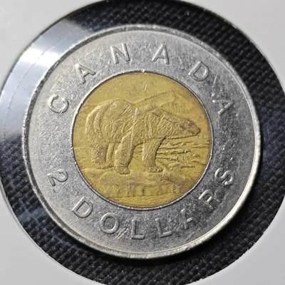 KK钱币收藏小铺  第417期 2月预留时间 周末发货 1996加拿大2元 