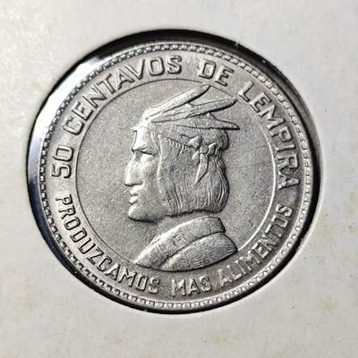 KK钱币收藏小铺  第417期 2月预留时间 周末发货 1973洪都拉斯50分 纪念币