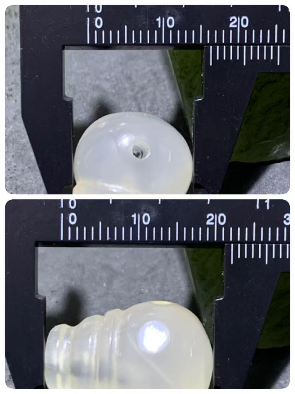 放福利！精美荔枝冻随形一体佛头三通一个，配串利器！