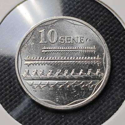 KK钱币收藏小铺  第415期 2月预留时间 周末发货 2011萨摩亚10分