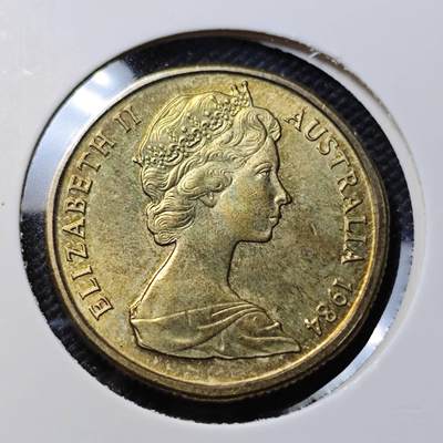 KK钱币收藏小铺  第415期 2月预留时间 周末发货 1984澳大利亚1元 