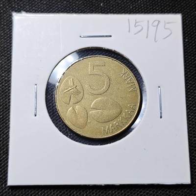 KK钱币收藏小铺  第415期 2月预留时间 周末发货 1994芬兰5马克