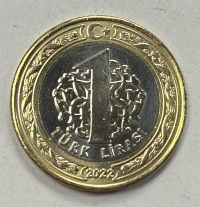 S&S Numismatic世界钱币-拍卖 第127期 土耳其2022年 杜姆卢珀纳尔战役佰年 1里拉双色纪念币