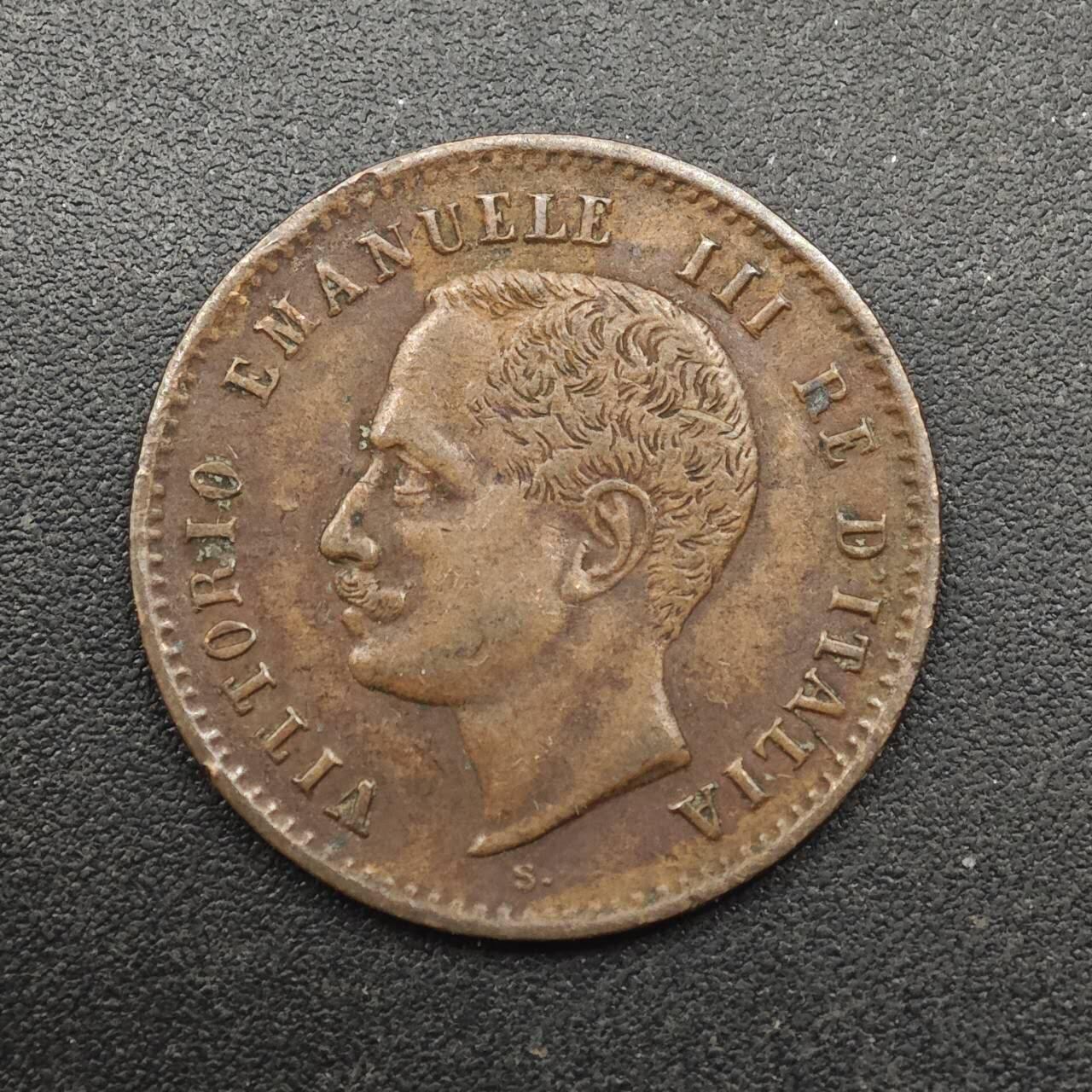 【淘币小摊】实时拍第八百八十七拍   散币场    每周一统一发货 意大利1903年2分铜币