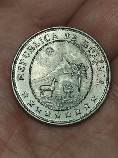 2026年第三十九场(总第二百零八场）外国好品散币场(免佣金) - 少见好品–玻利维亚🇧🇴1939单年份50分(1935–1942年第二版)