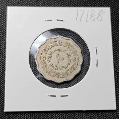 KK钱币收藏小铺  第417期 2月预留时间 周末发货 1961巴基斯坦10派沙 