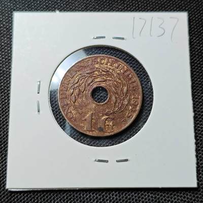 KK钱币收藏小铺  第417期 2月预留时间 周末发货 1945荷属东印度1分 