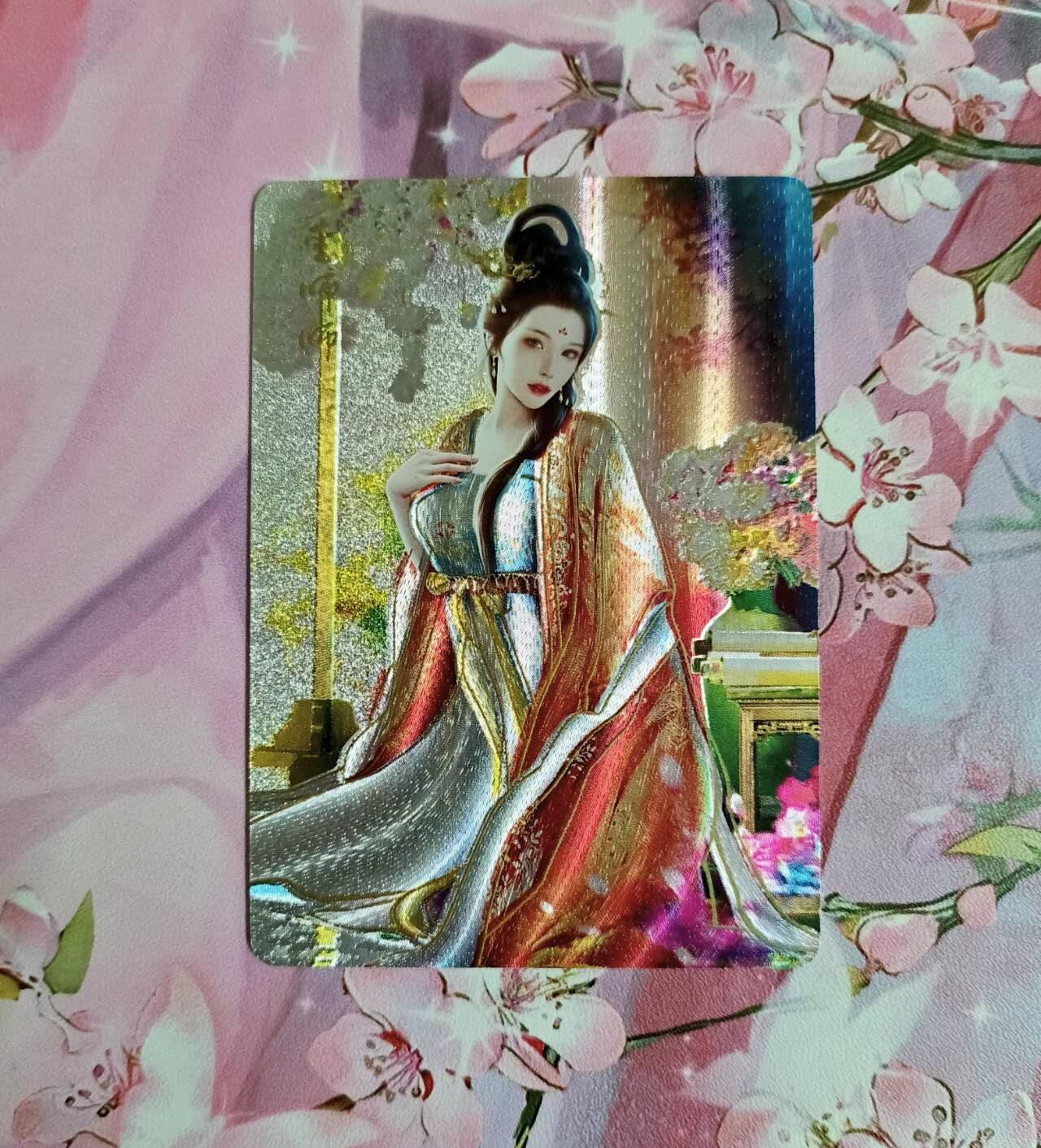 龙虎卡牌-八一场（满200元包邮，无佣金，每周六结拍，欢迎送拍） 粗闪 燎原焱卡 十大名妓 - 李师师