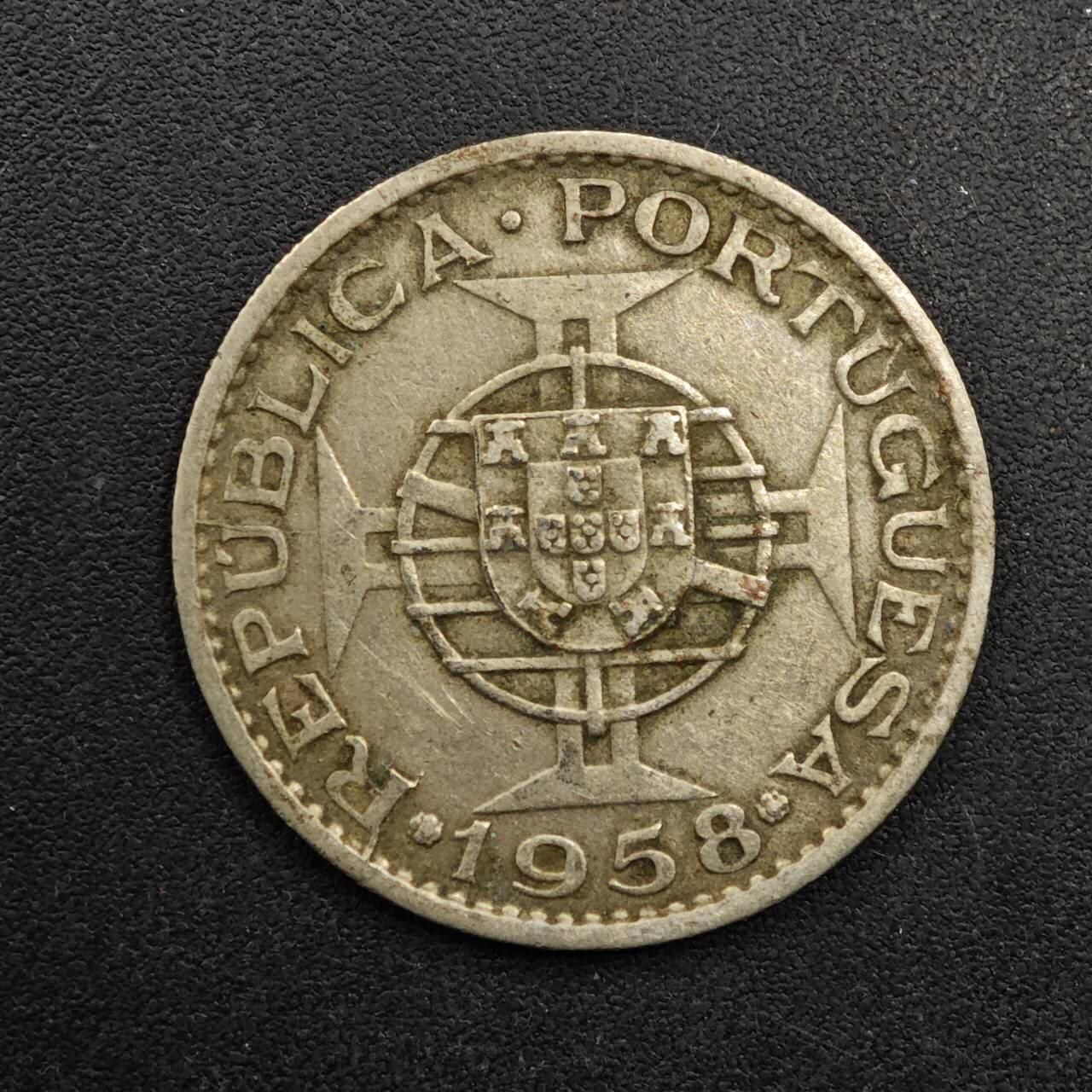  【淘币小摊】限时拍第八百八十九拍   散币套币纸币邮品场    每周一统一发货 东帝汶1958年60分镍币