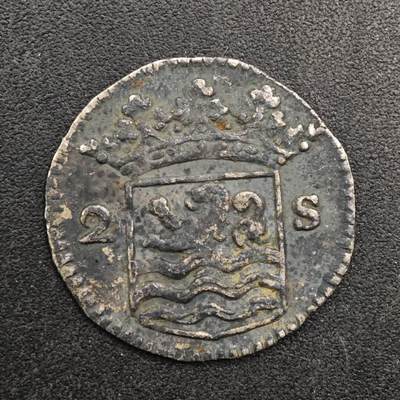  【淘币小摊】限时拍第八百八十九拍   散币套币纸币邮品场    每周一统一发货 - 荷兰1729年2S银币