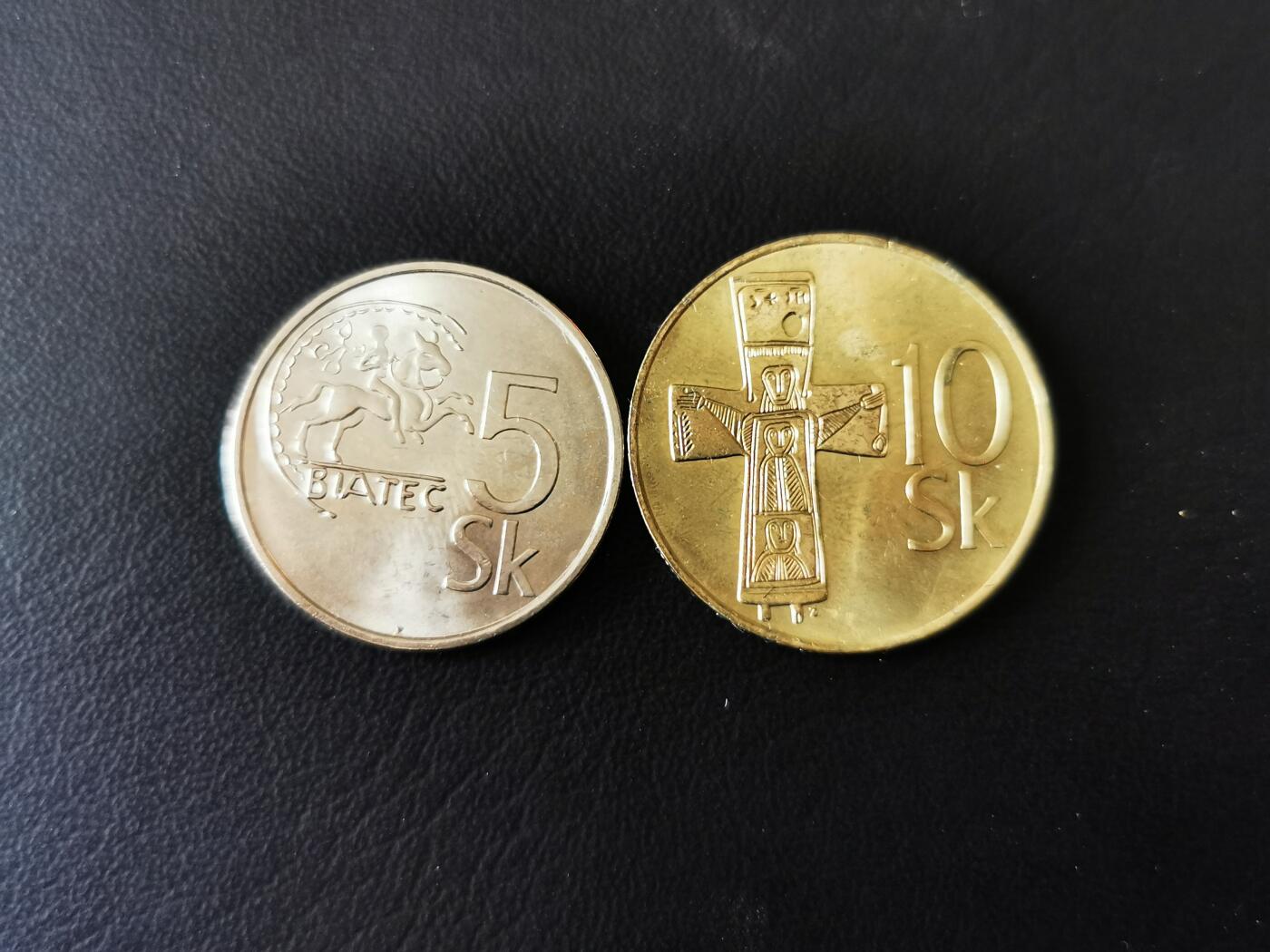 零零发外国硬币拍卖 无佣金 斯洛伐克两枚