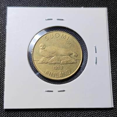 KK钱币收藏小铺  第417期 2月预留时间 周末发货 1993芬兰5马克