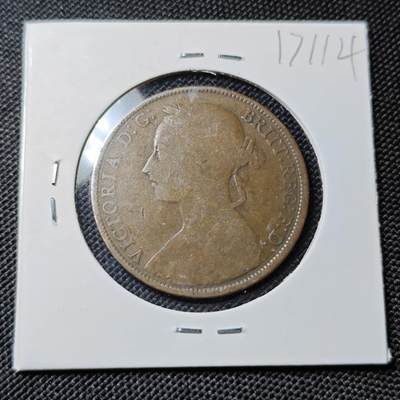 KK钱币收藏小铺  第417期 2月预留时间 周末发货 1985英国1便士 