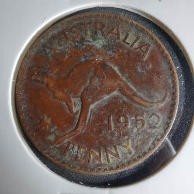 沼泽如烟--第1041场 - 澳大利亚1952年1便士