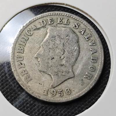 KK钱币收藏小铺  第415期 2月预留时间 周末发货 1956萨尔瓦多5分