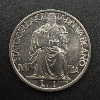 【淘币小摊】实时拍第八百八十七拍   散币场    每周一统一发货 - 梵蒂冈1942年1里拉镍币