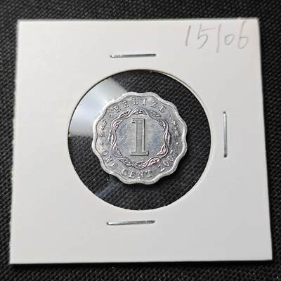 KK钱币收藏小铺  第415期 2月预留时间 周末发货 2007伯利兹1分 