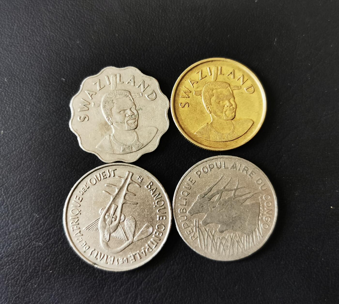 零零发外国硬币拍卖 无佣金 非洲一组斯威士兰和非洲法郎